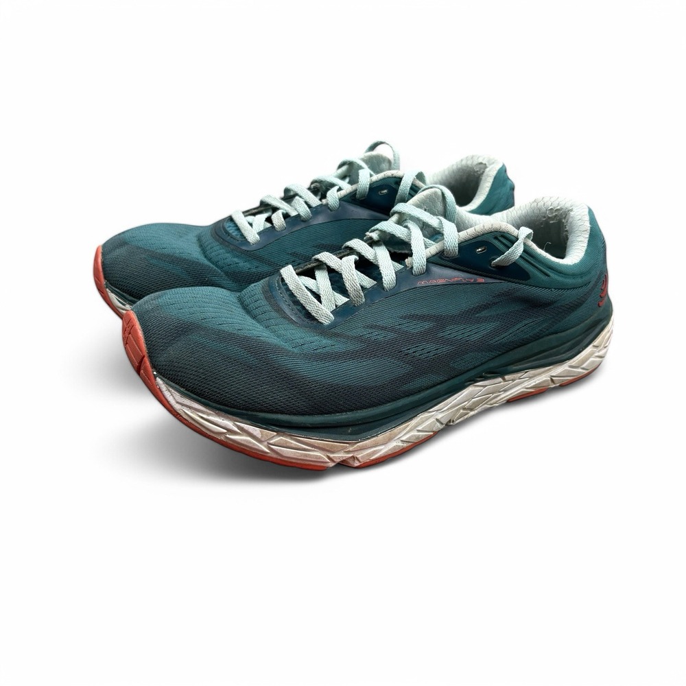 Topo Athletic Magnifly 3 Running Shoes Sneakers Womens 9.5 Teal Blue Green